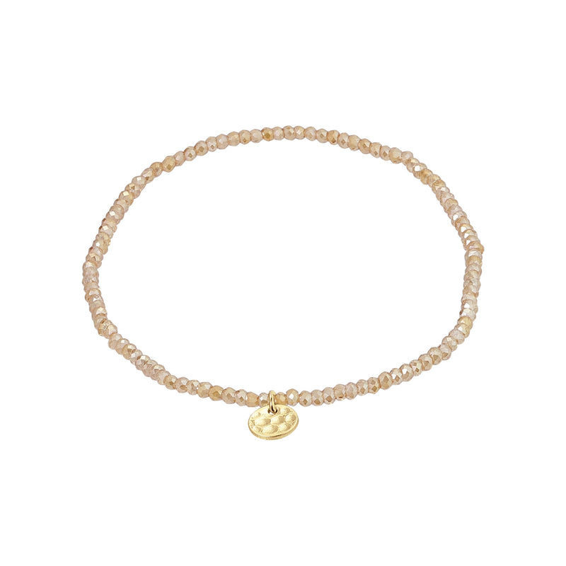 INDIE bracelet peach, gold-plated