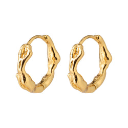 ZION small huggie hoop earrings gold-plated