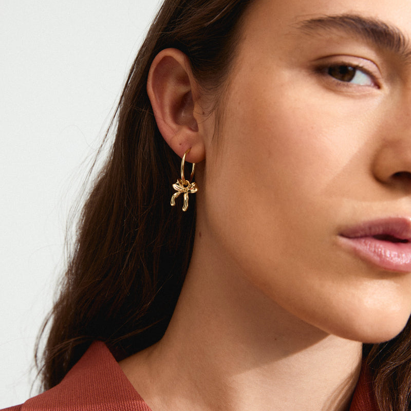 CASSIAN hoop earrings gold-plated