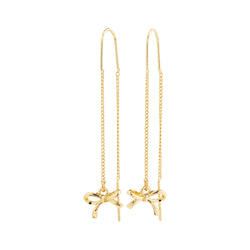 LYSANDRA chain earrings gold-plated