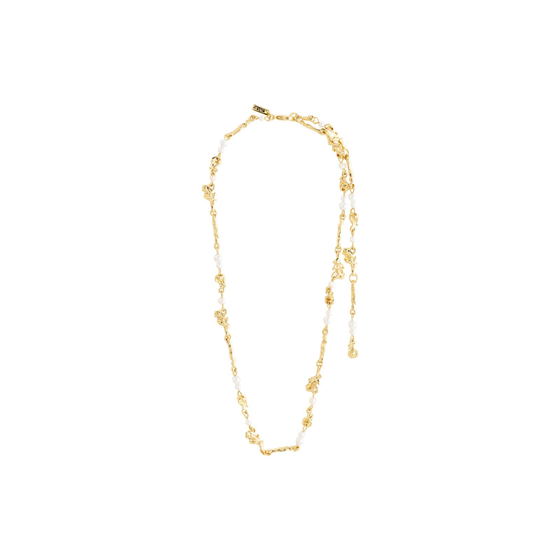 SLOAN pearl necklace gold-plated