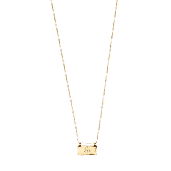 Necklace, Fri Af Misbrug, gold-plated