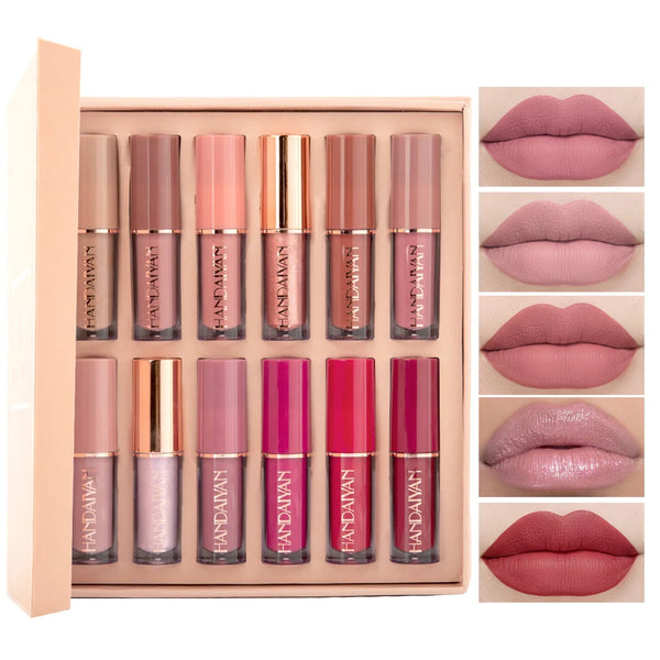 12Pcs/Box Matte Liquid Lipstick