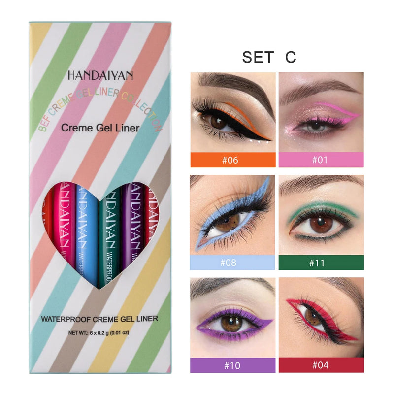 Glitter Eyeliner Set Gel Pencil