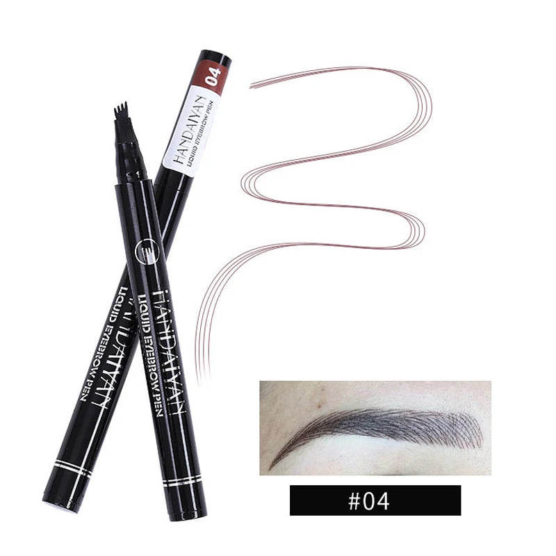 Eyebrow Pencil Four-fork Makeup Soft Liquid