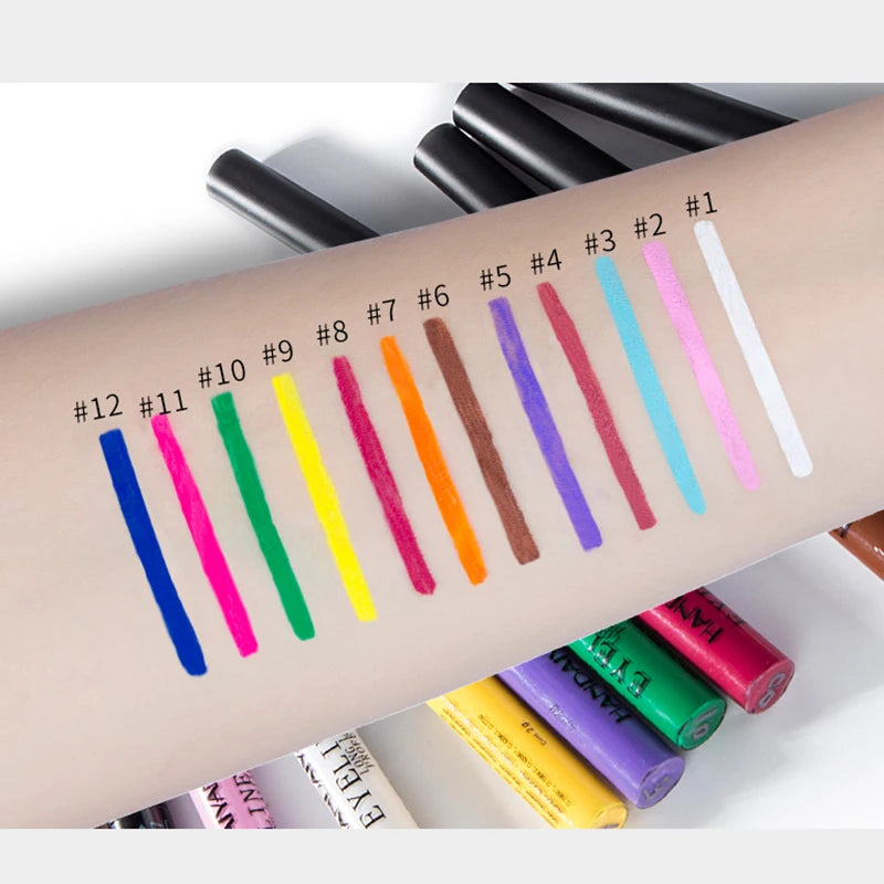 12 Colors Matte Liquid Eyeliner