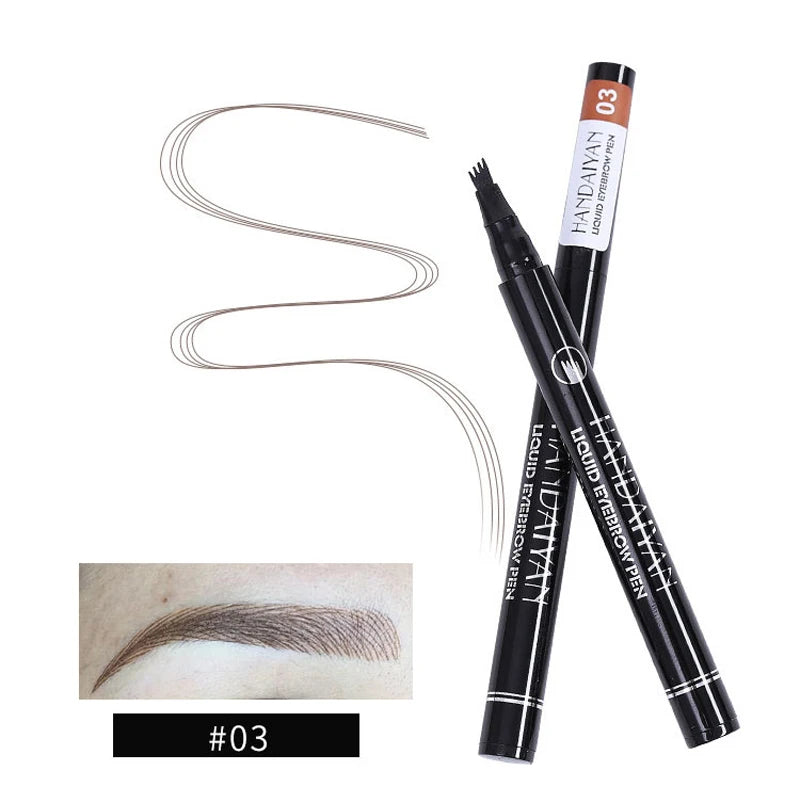 Eyebrow Pencil Four-fork Makeup Soft Liquid