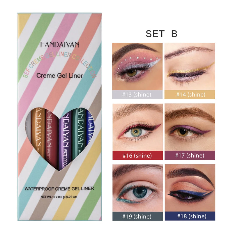 Glitter Eyeliner Set Gel Pencil