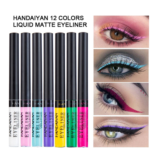 12 Colors Matte Liquid Eyeliner