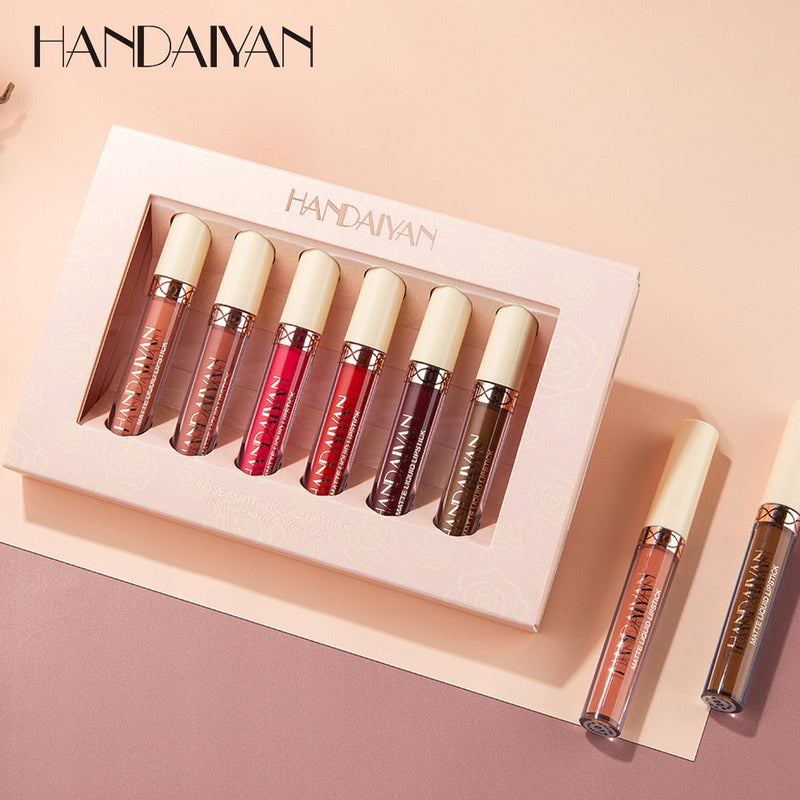 HANDAIYAN Nude Velvet Lip Gloss Makeup Set  handaiyan   