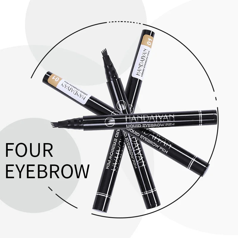 Eyebrow Pencil Four-fork Makeup Soft Liquid