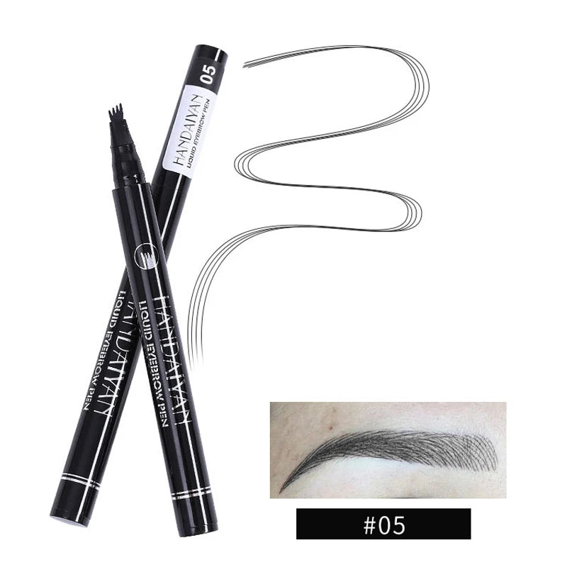 Eyebrow Pencil Four-fork Makeup Soft Liquid