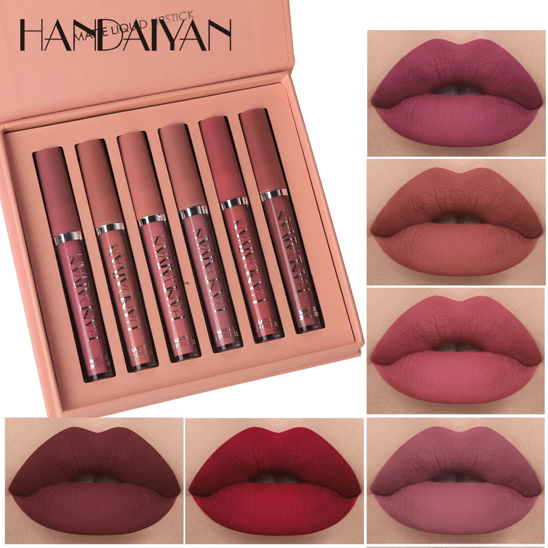 6 Colors Lip Gloss Set