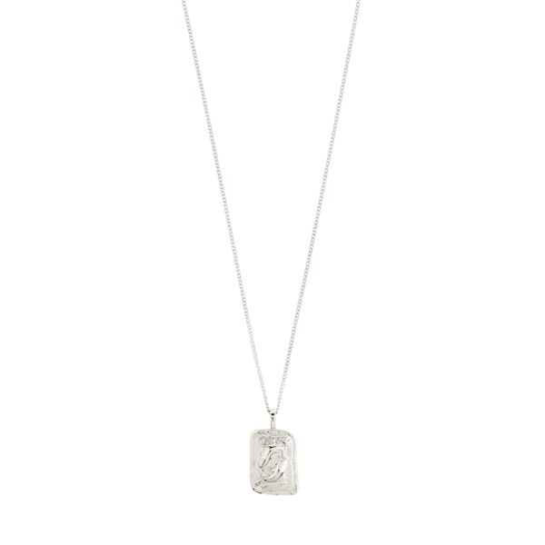 PISCES Zodiac Sign necklace, silver-plated