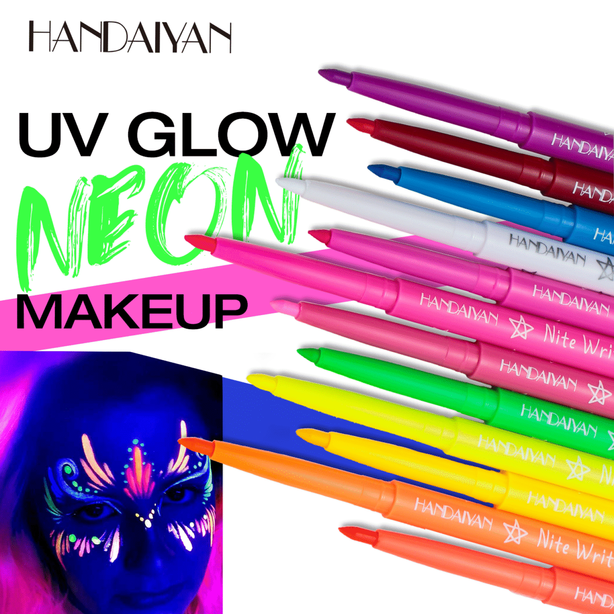 HANDAIYAN UV Glow Eyeliner Set  handaiyan