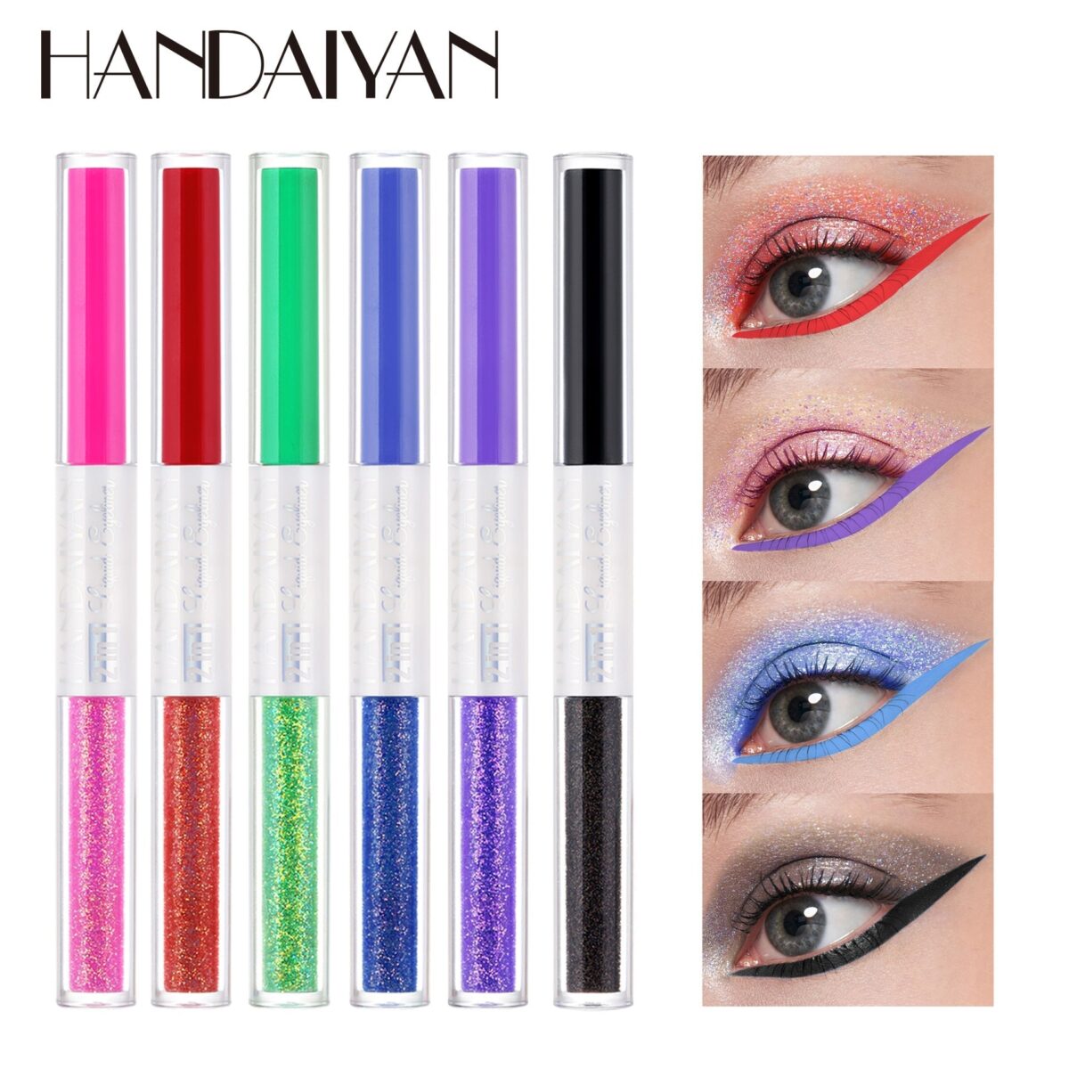 HANDAIYAN Matte Glitter Quick Dry Eye Liner Pen  handaiyan