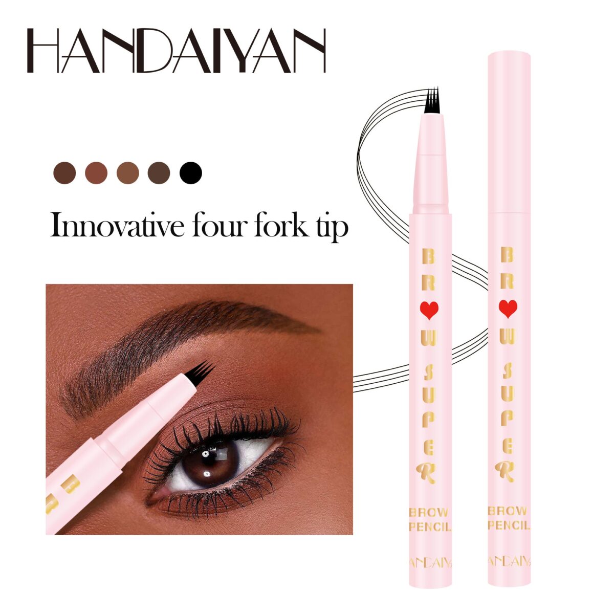 HANDAIYAN Four Fork Liquid Eyebrow Pencil  handaiyan