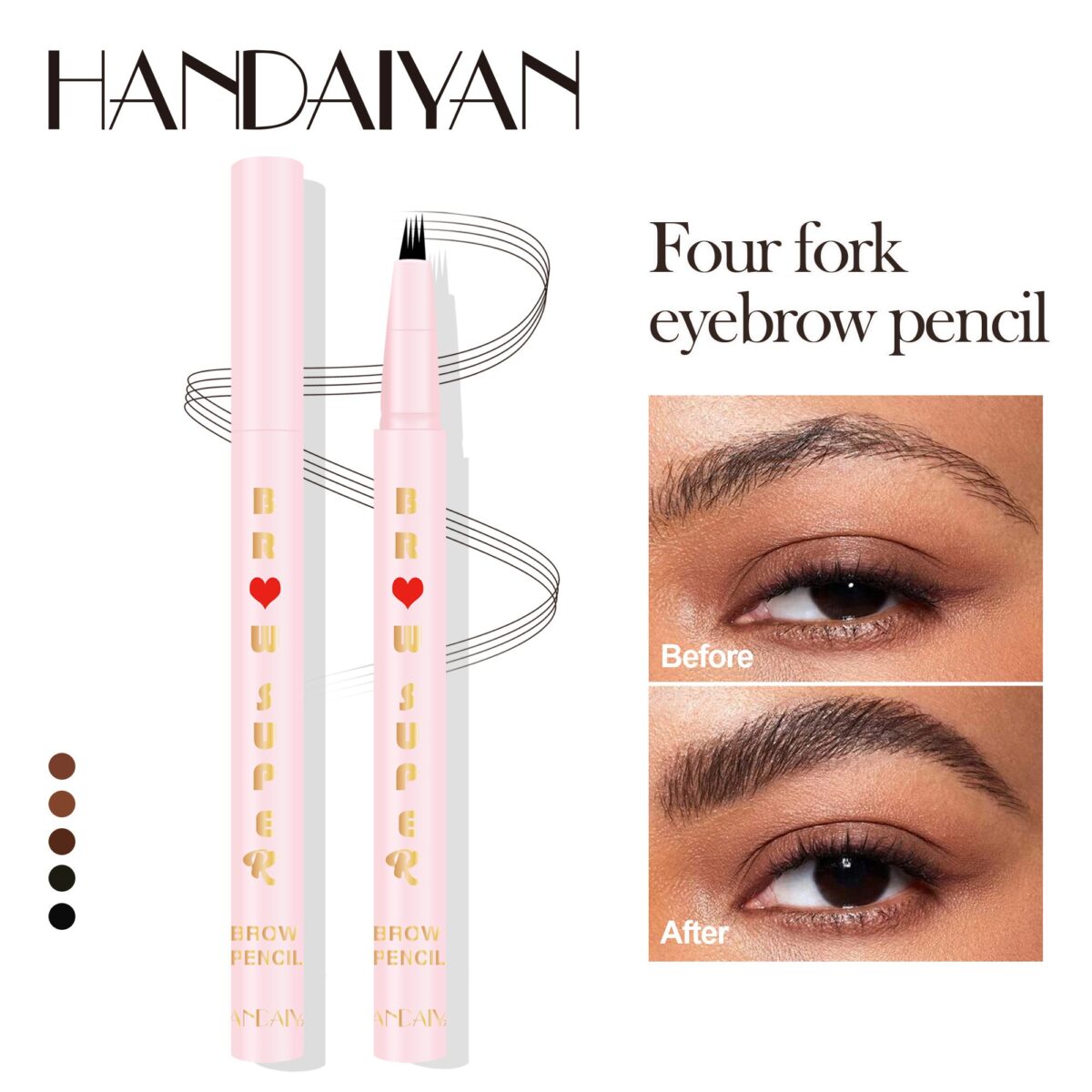 HANDAIYAN Four Fork Liquid Eyebrow Pencil  handaiyan