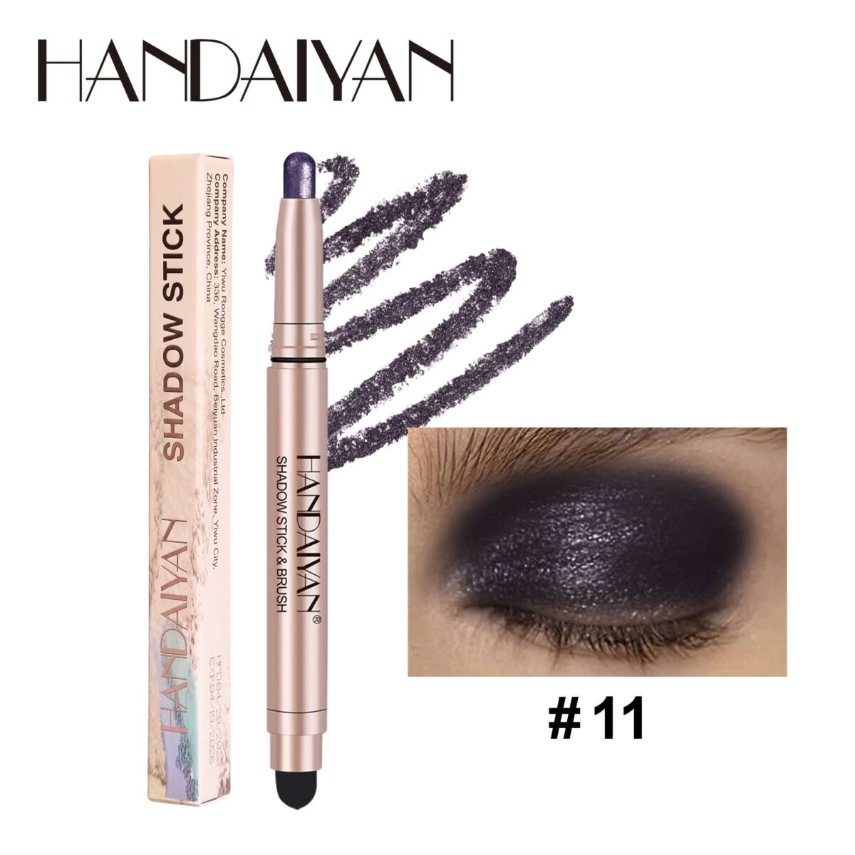 HANDAIYAN 12 Colors Vegan Eye Shadow Stick  handaiyan #11
