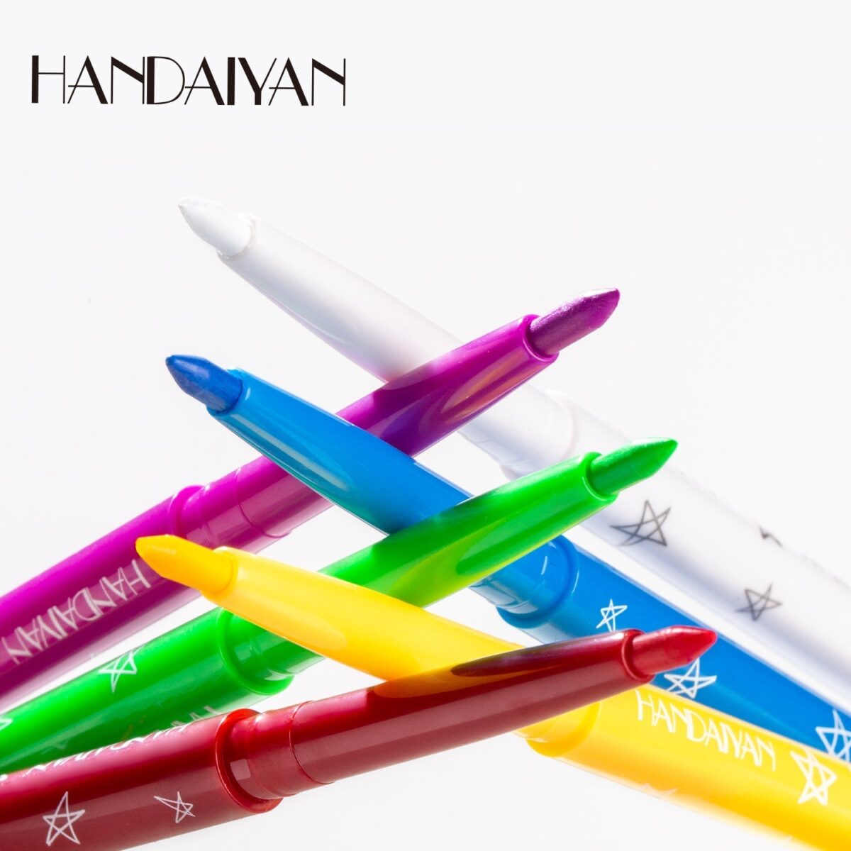 HANDAIYAN UV Fluorescent Festival 12 Colors Eyeliner Set  handaiyan