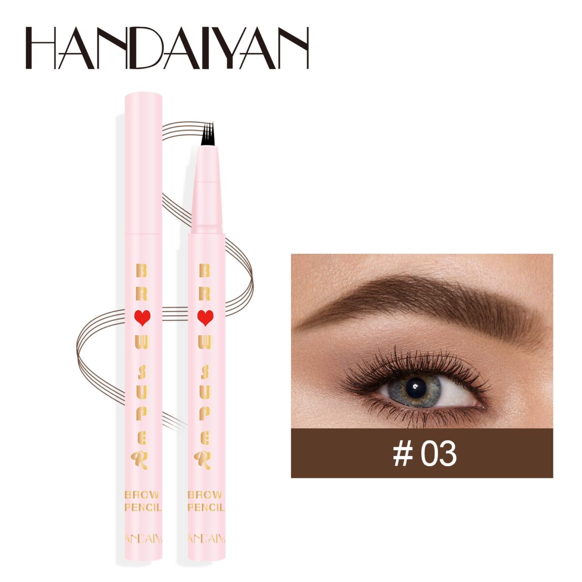 HANDAIYAN Four Fork Liquid Eyebrow Pencil  handaiyan
