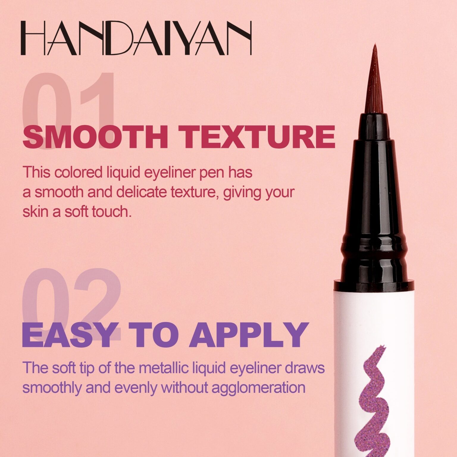 HANDAIYAN Waterproof Quick-Drying Vegan Eye Makeup  handaiyan
