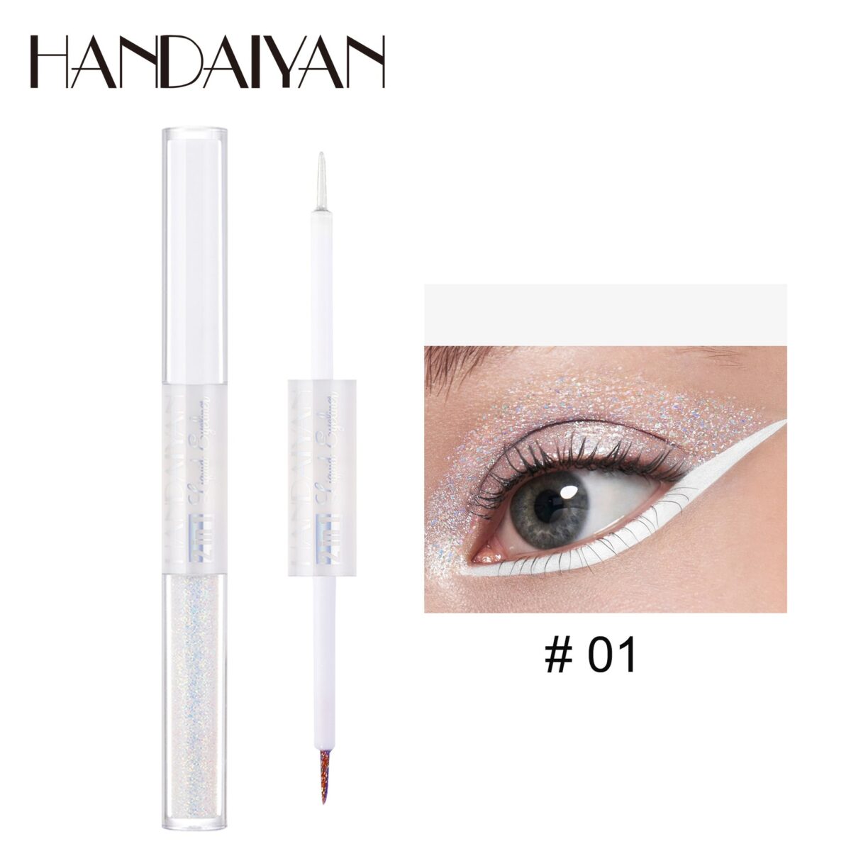HANDAIYAN Matte Glitter Quick Dry Eye Liner Pen  handaiyan