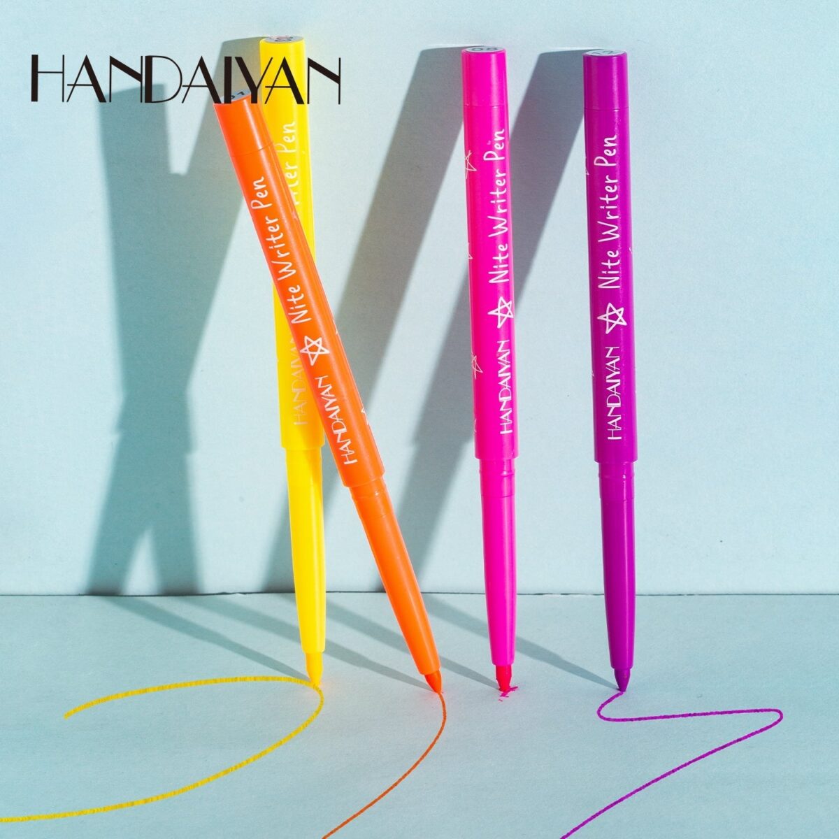 HANDAIYAN UV Fluorescent Festival 12 Colors Eyeliner Set  handaiyan
