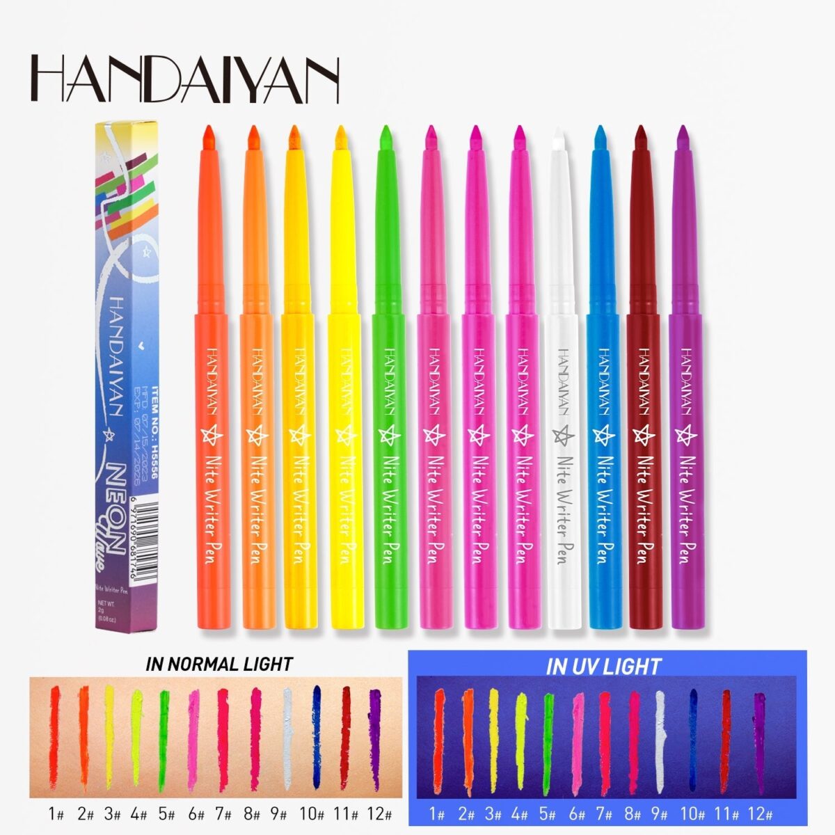 HANDAIYAN UV Glow Eyeliner Set  handaiyan