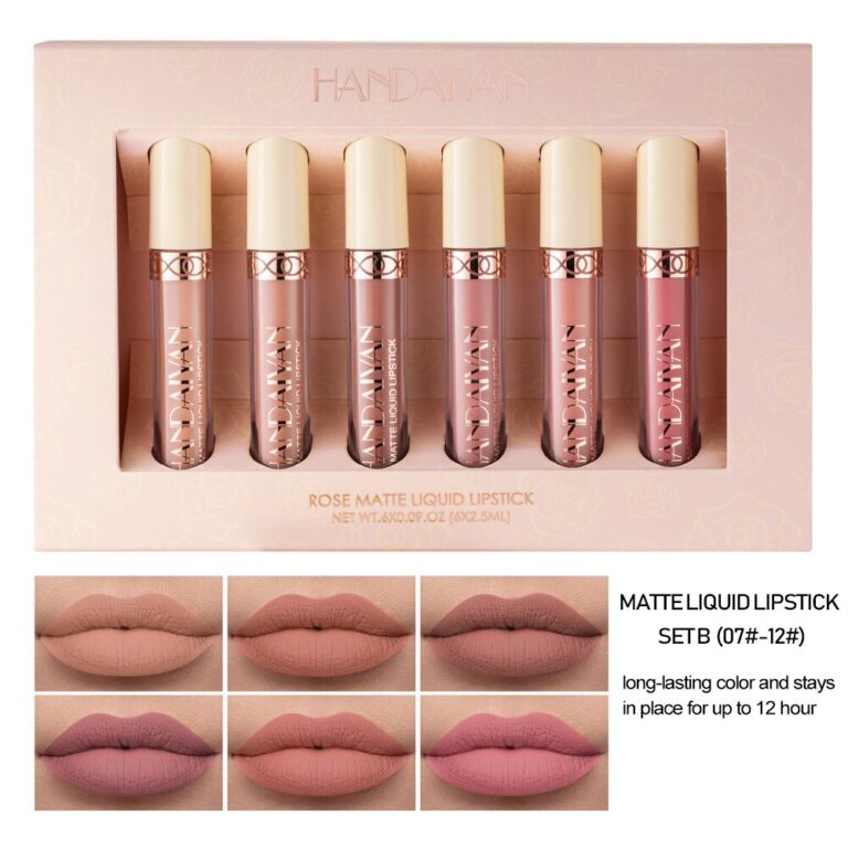 HANDAIYAN Nude Velvet Lip Gloss Makeup Set  handaiyan B