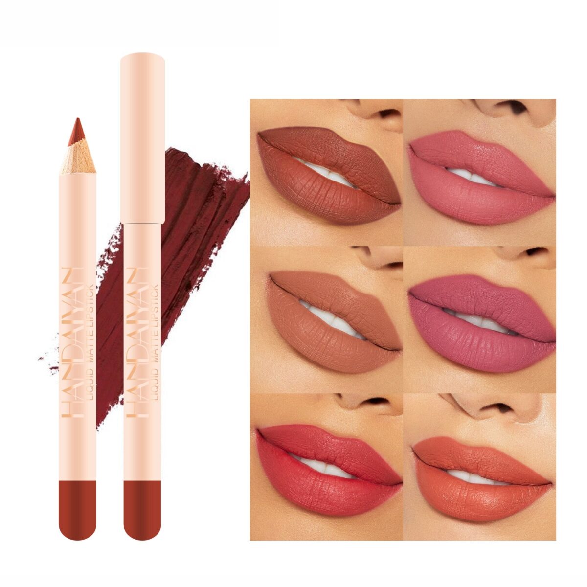 HANDAIYAN Nude Matte Lipstick and Lip Liner Set  handaiyan