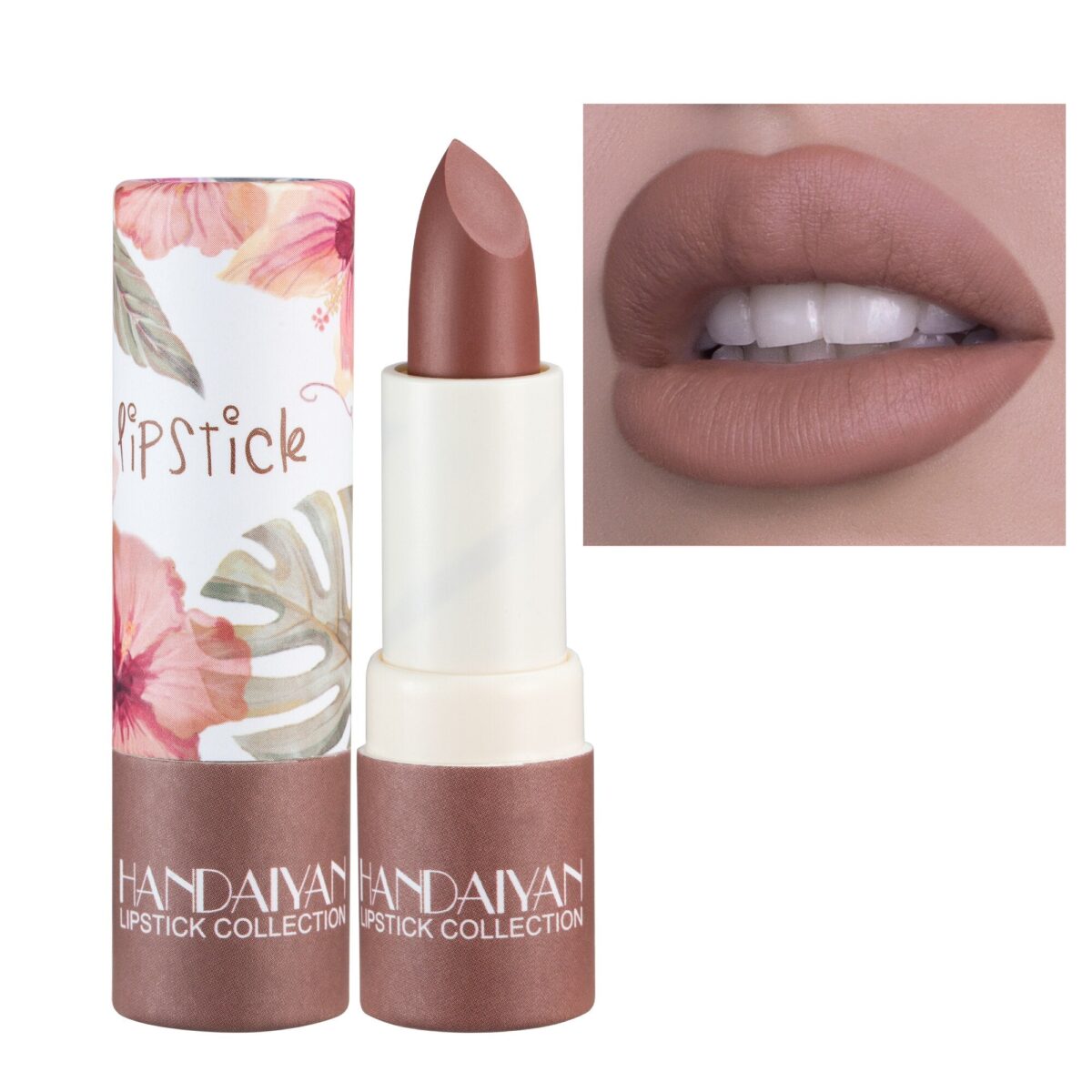 HANDAIYAN Floral Print Soft Velvet Lipstick  handaiyan 65505