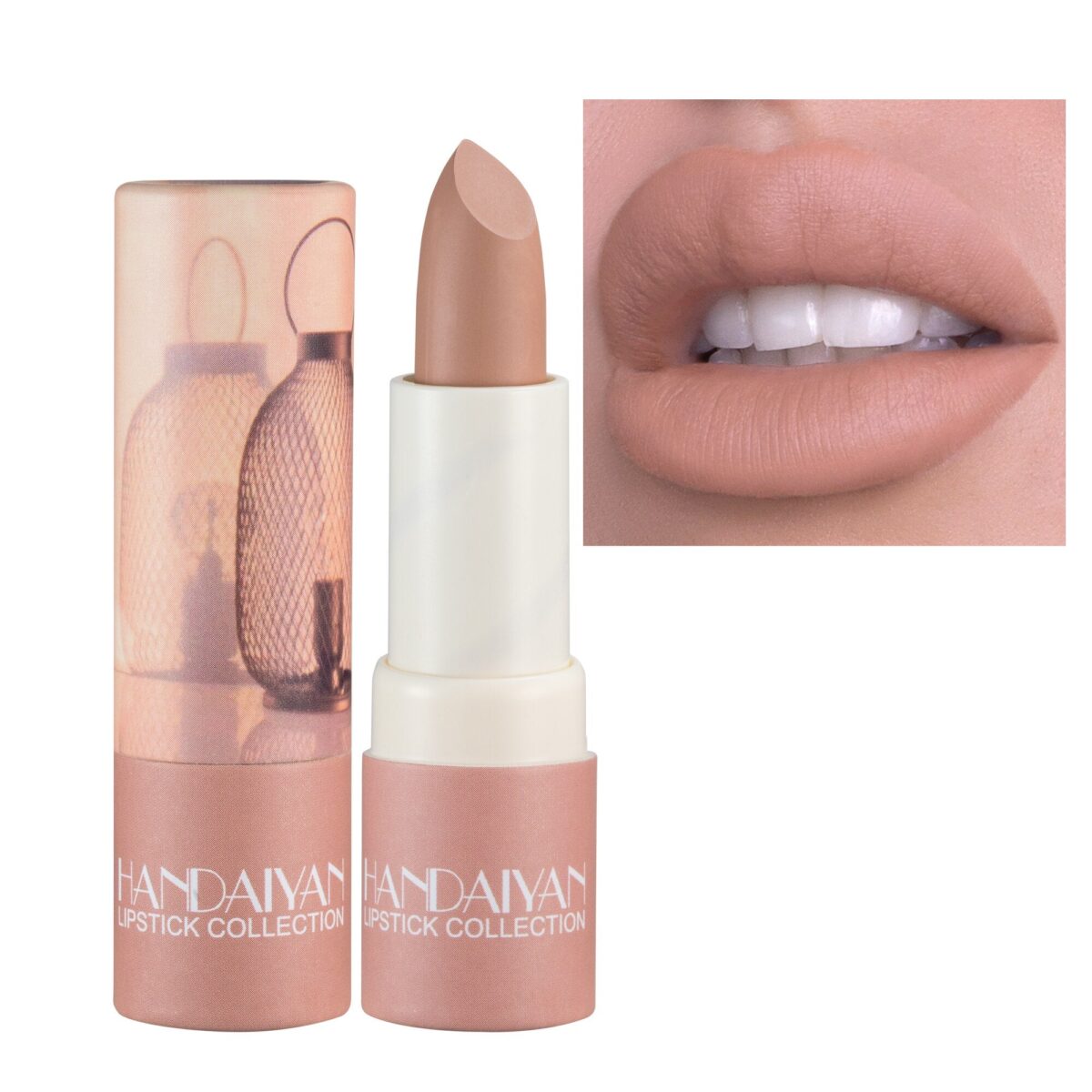 HANDAIYAN Floral Print Soft Velvet Lipstick  handaiyan 65502