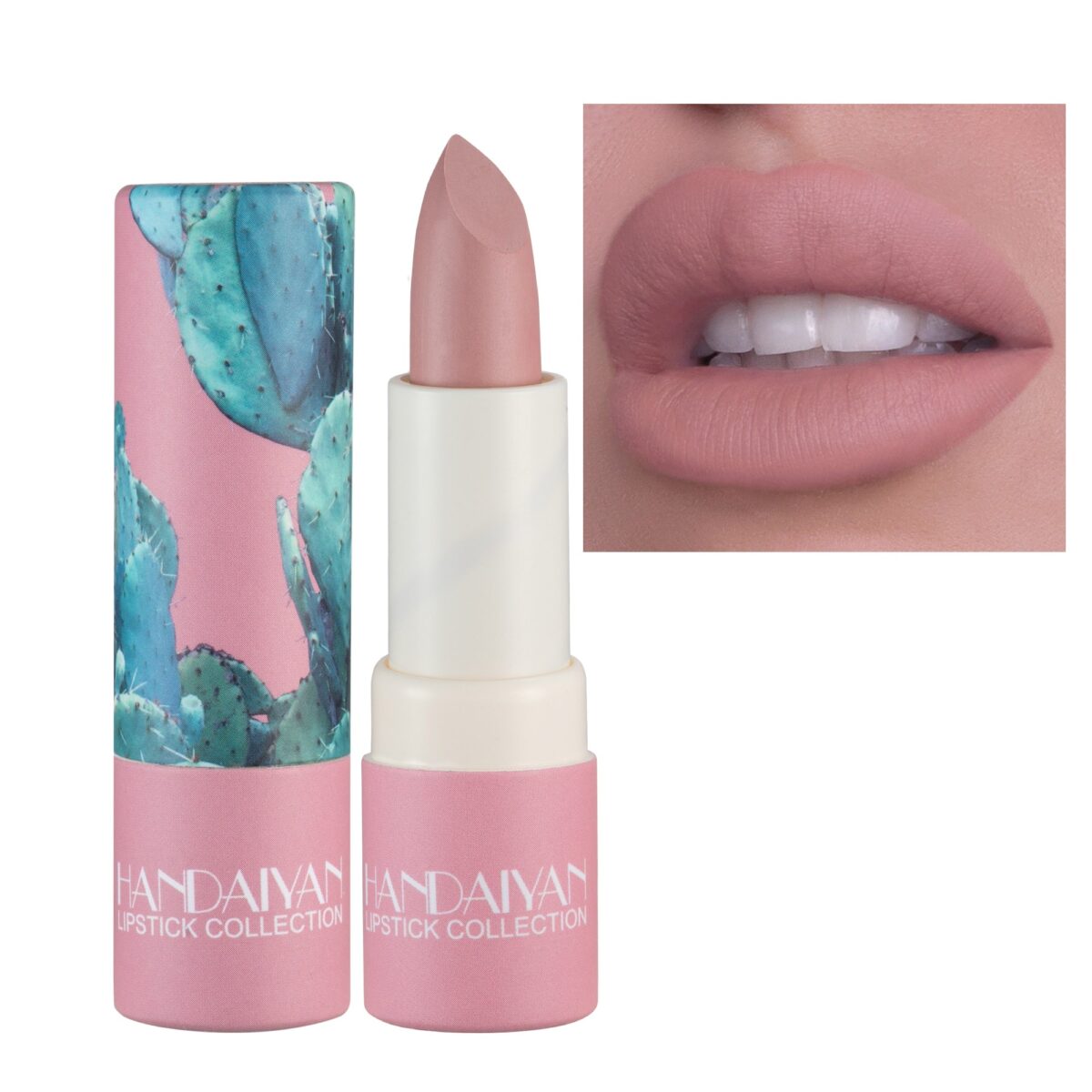 HANDAIYAN Floral Print Soft Velvet Lipstick  handaiyan 65504