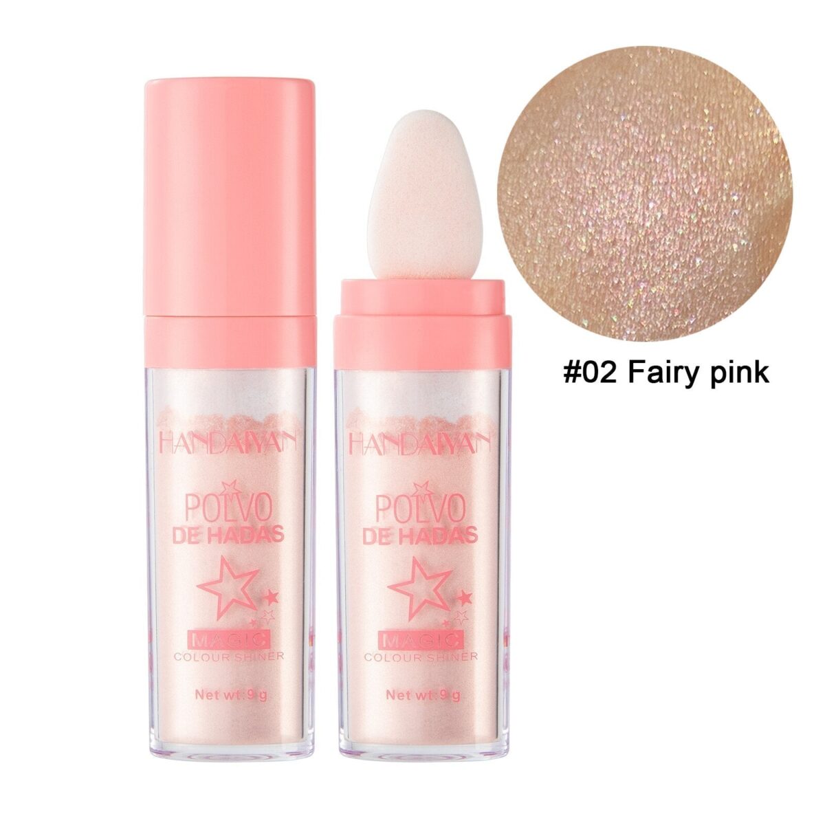 HANDAIYAN Highlighter - The Ultimate Natural Three  handaiyan 02 Fairy Pink